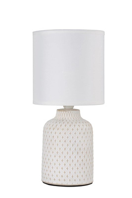 Biała lampka nocna ceramiczna Iner