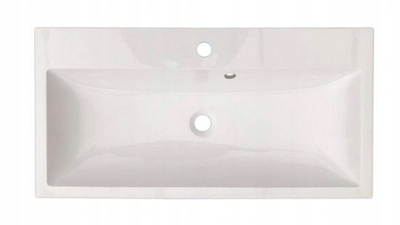Nowoczesne szare meble łazienkowe z umywalką USEDOM XL