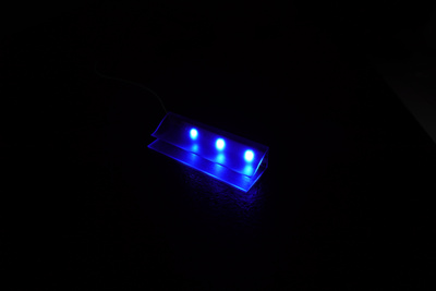 Oświetlenie LED 8 Klipów niebieskie