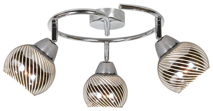 Lampa sufitowa spirala 3X10W E14 LED chrom FORT 