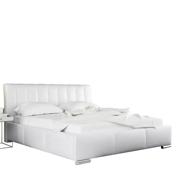 Łóżko tapicerowane 180x200 białe MANILA