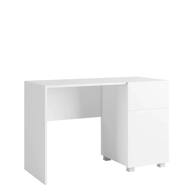 Białe biurko z szufladami MODERN