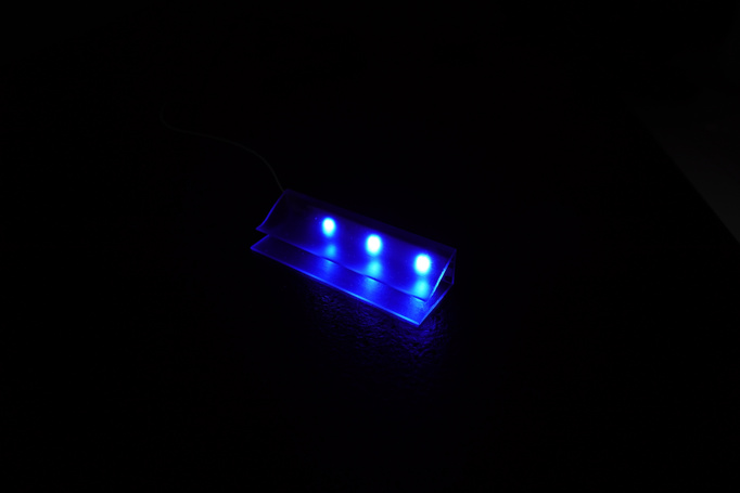 Oświetlenie LED 6 Klipów niebieskie