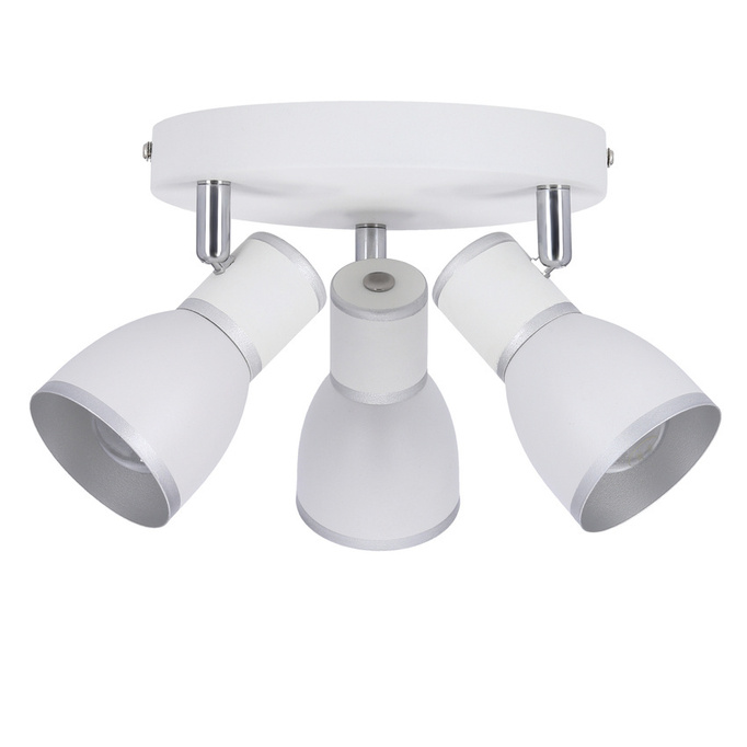 LAMPA SUFITOWA FIDO  PLAFON  E14 BIAŁY+CHROM