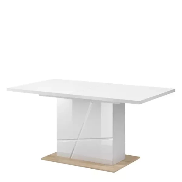 Nowoczesny biały stół rozkładany 160x90 cm FUTURA
