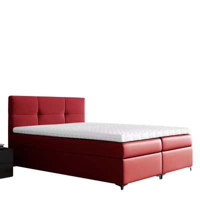 Łóżko Kontynentalne 160x200 czerwone BORYS