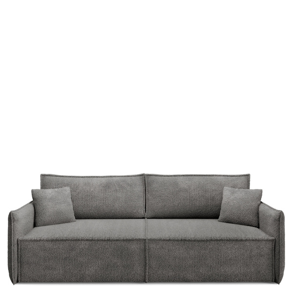 Szara sofa trzyosobowa z funkcją spania rozkładana RIMO