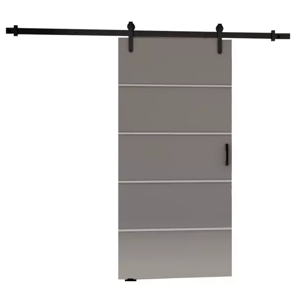Drzwi przesuwne do pokoju naścienne 80 cm SEFAL szary