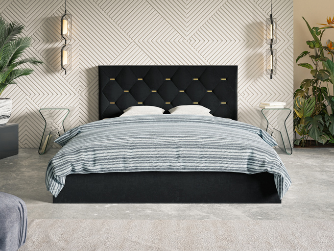 Łóżko 120x200 cm tapicerowane DRALE
