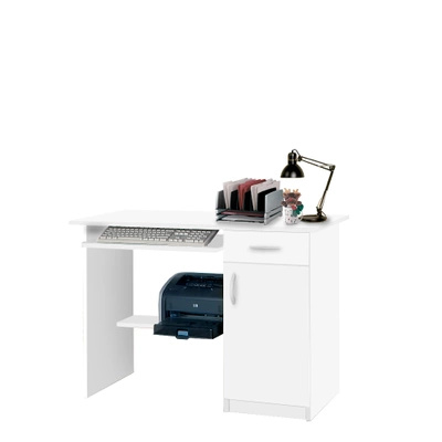Białe nowoczesne biurko z szufladą 100 cm KAMIL