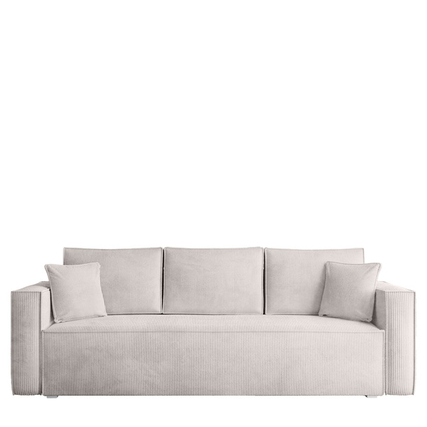 Sofa rozkładana z funkcją spania TOP brudna biel sztruks